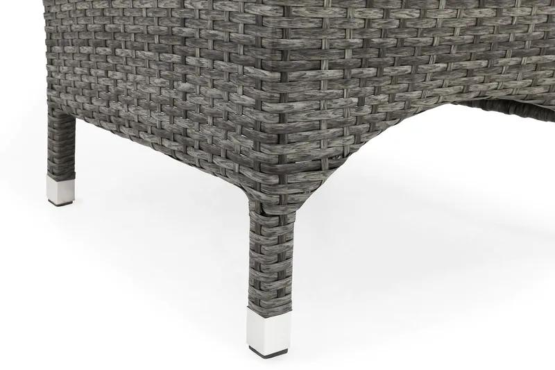 Thor Lyx Utefåtölj med Armledare - Loungefåtölj för Utemöbler i Konstrotting - Grå - Utemöbler - Utestolar & fåtöljer - Utefåtöljer & loungefåtöljer