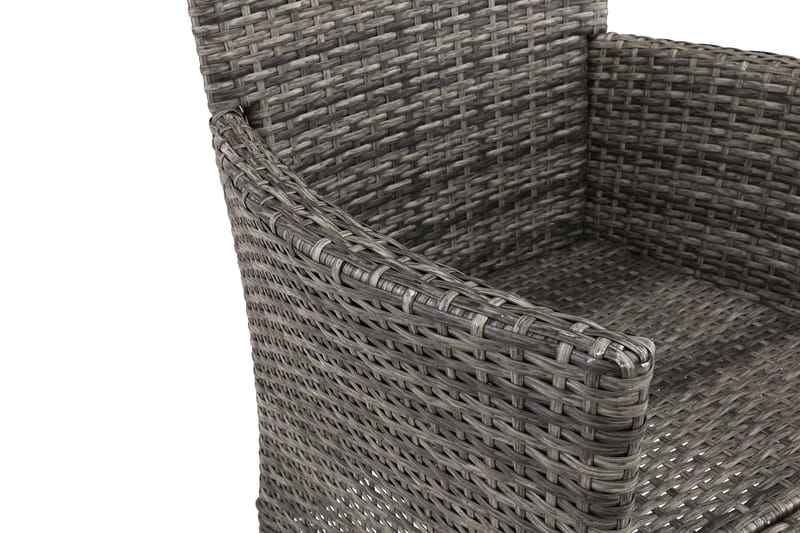 Thor Utefåtölj – Loungefåtölj Utemöbler i Konstrotting - Svart / Grå - Utemöbler - Utestolar & fåtöljer - Utefåtöljer & loungefåtöljer