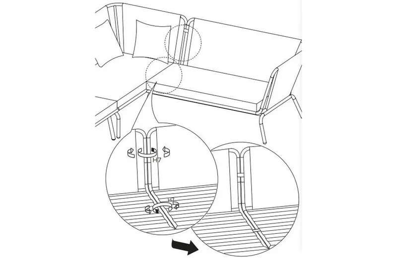 Usteryd Utefåtölj Beige - Beige - Utemöbler - Utestolar & fåtöljer - Utefåtöljer & loungefåtöljer