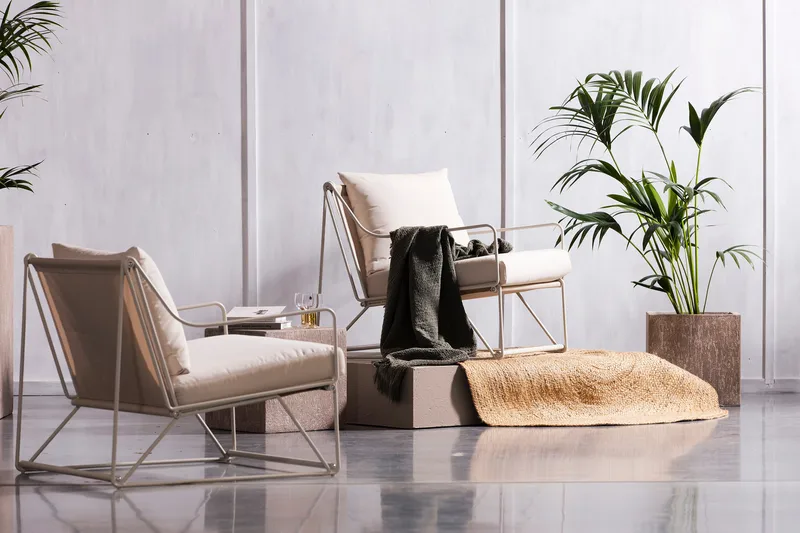 Usteryd Utefåtölj Beige - Beige - Utemöbler - Utestolar & fåtöljer - Utefåtöljer & loungefåtöljer