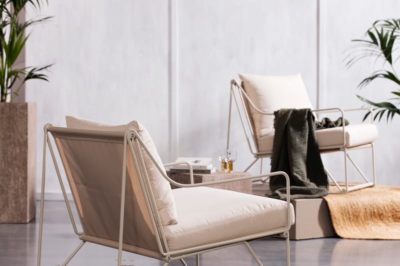 USTERYD Utefåtölj Beige - Venture Home - Loungemöbler - Utefåtöljer & loungefåtöljer