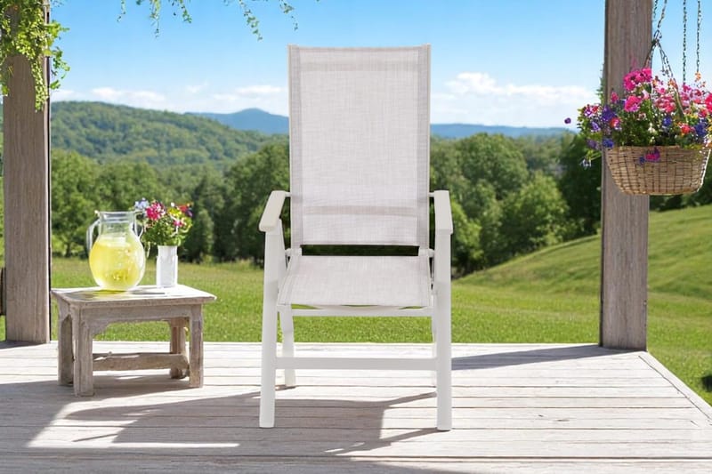 Utefåtölj Palermo 3-pos fällbar - korallsand - Utemöbler - Utestolar & fåtöljer - Positionsstol