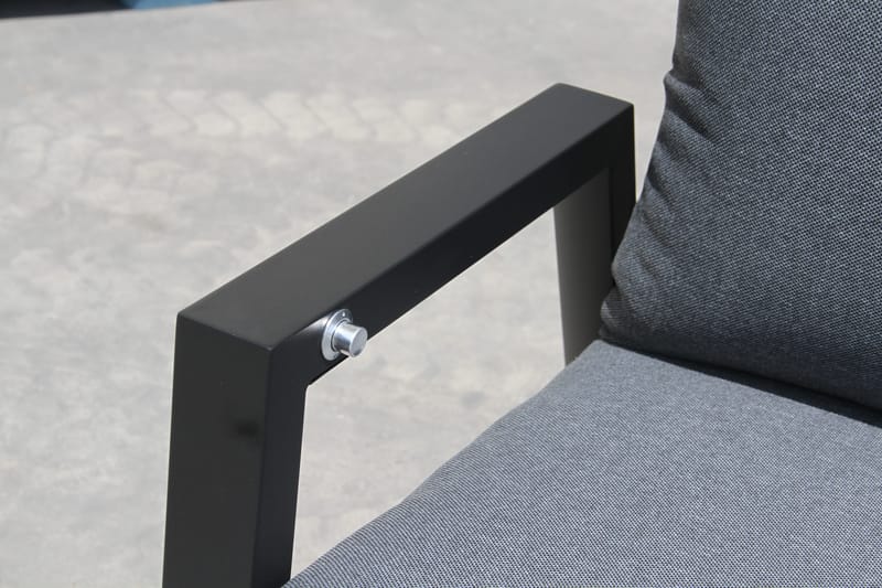 Utefåtölj Palermo 3-pos fällbar - svart - Utemöbler - Utestolar & fåtöljer - Positionsstol