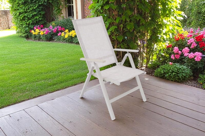 Utefåtölj Palermo 3-pos fällbar - korallsand - Utemöbler - Utestolar & fåtöljer - Positionsstol