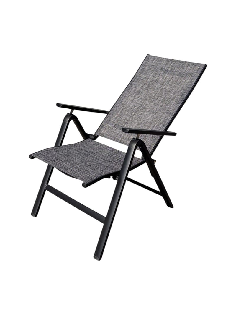 Utefåtölj Palermo 3-pos fällbar - svart - Utemöbler - Utestolar & fåtöljer - Positionsstol