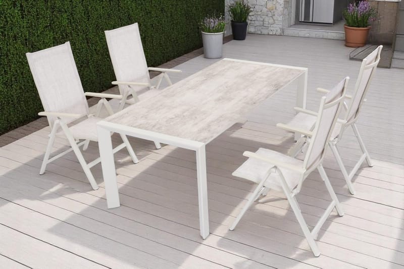 Utefåtölj Palermo 3-pos fällbar - korallsand - Utemöbler - Utestolar & fåtöljer - Positionsstol