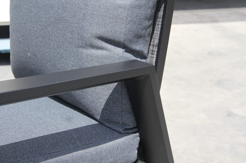 Utefåtölj Palermo 3-pos fällbar - svart - Utemöbler - Utestolar & fåtöljer - Positionsstol