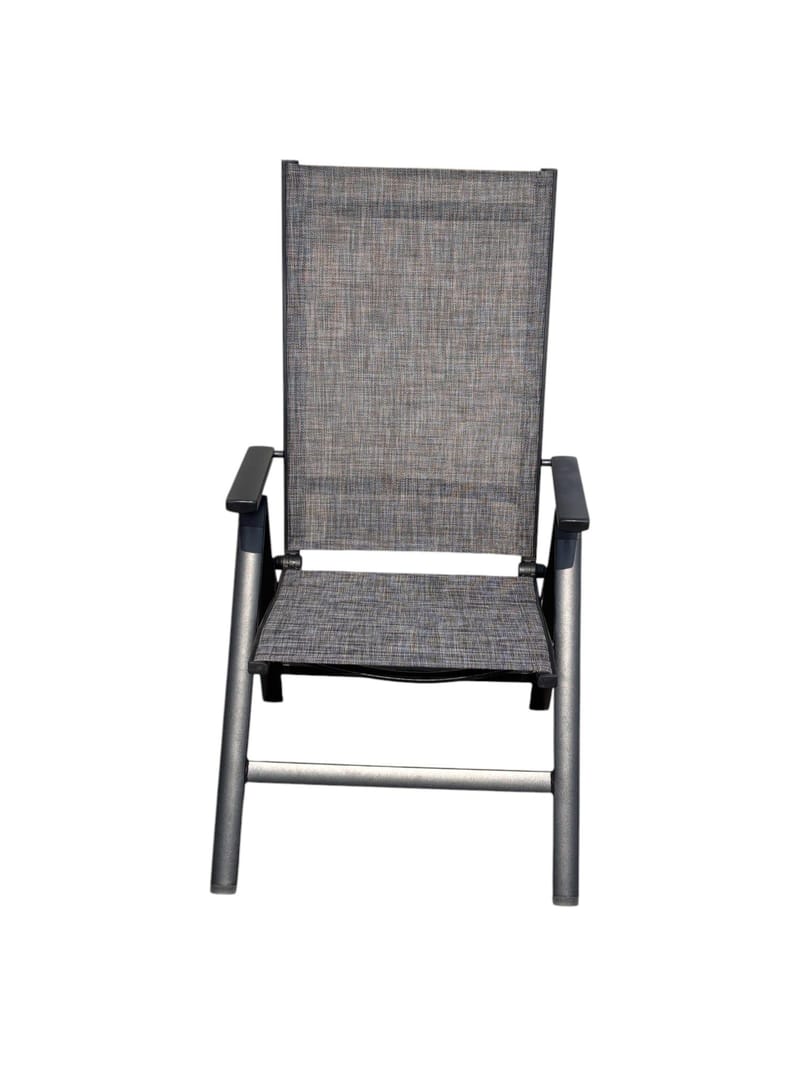 Utefåtölj Palermo 3-pos fällbar - svart - Utemöbler - Utestolar & fåtöljer - Positionsstol