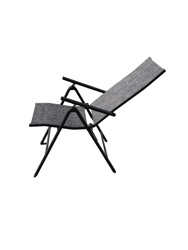 Utefåtölj Palermo 3-pos fällbar - svart - Utemöbler - Utestolar & fåtöljer - Positionsstol