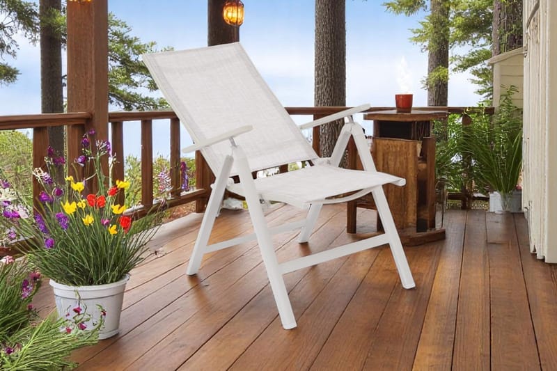 Utefåtölj Palermo 3-pos fällbar - korallsand - Utemöbler - Utestolar & fåtöljer - Positionsstol