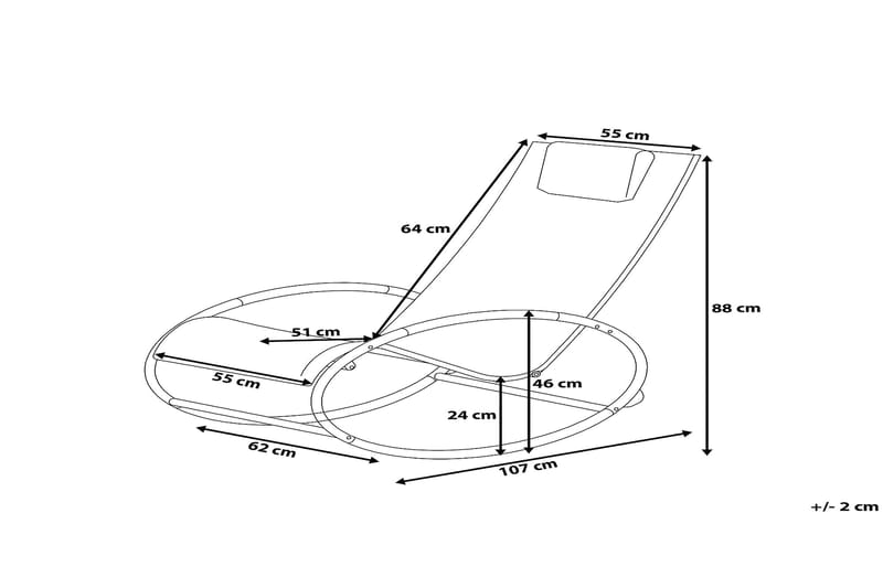 CAMPO Trädgårdsstol 107 cm - Utemöbler - Utestolar & fåtöljer - Matstolar ute