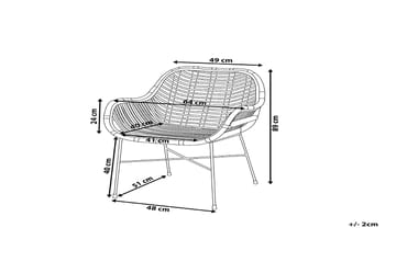 Canora Trädgårdsstol 51 cm - Svart - Utemöbler - Utestolar & fåtöljer - Matstolar ute