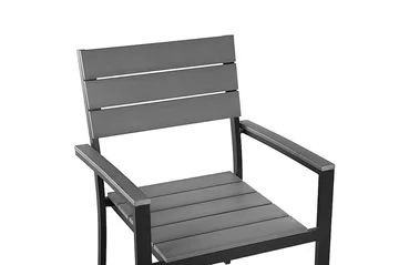 Como Trädgårdsstol 6 St 55 cm - Svart - Utemöbler - Utestolar & fåtöljer - Matstolar ute