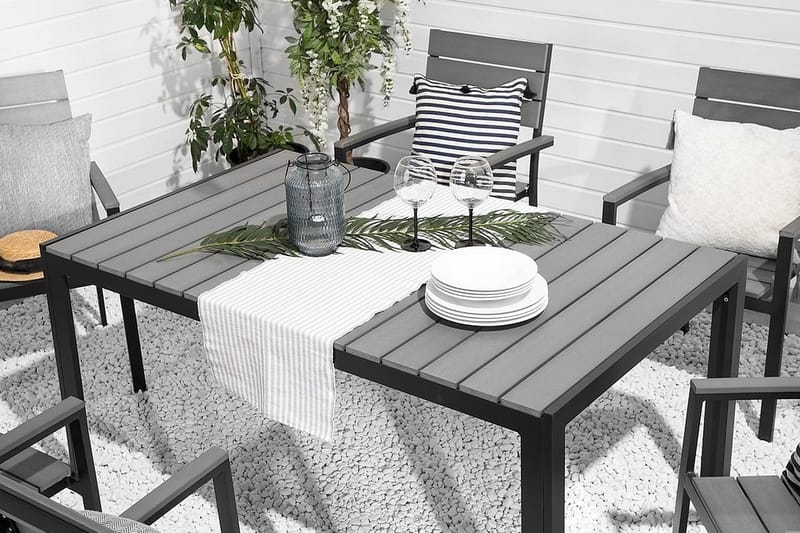 Como Trädgårdsstol 6 St 55 cm - Svart - Utemöbler - Utestolar & fåtöljer - Matstolar ute