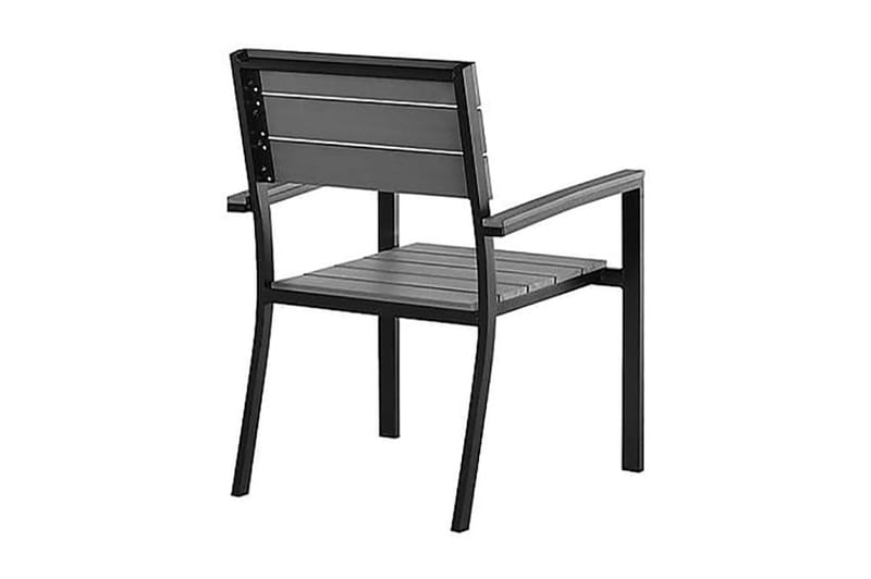 Como Trädgårdsstol 6 St 55 cm - Svart - Utemöbler - Utestolar & fåtöljer - Matstolar ute