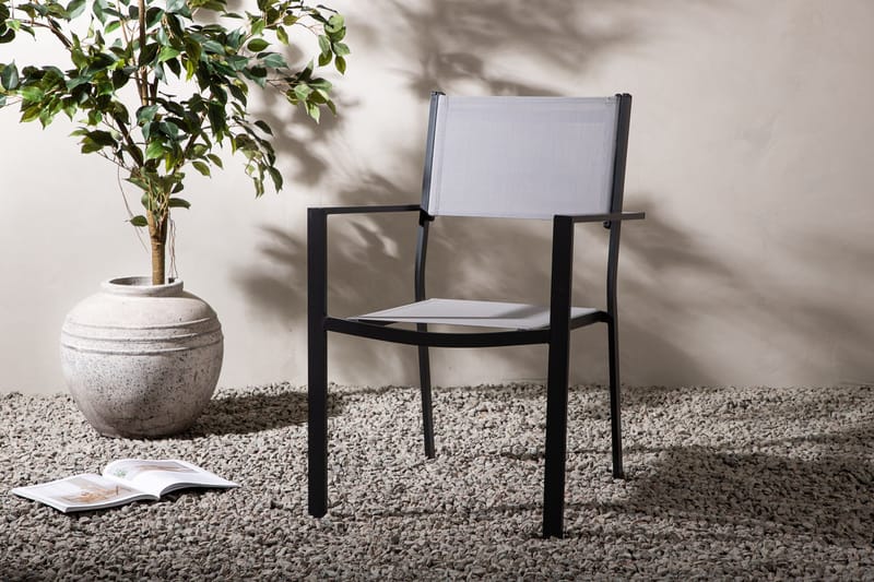 Copacabana Karmstol Utomhus Stapelbar - Svart/Grå - Utemöbler - Utestolar & fåtöljer - Matstolar ute