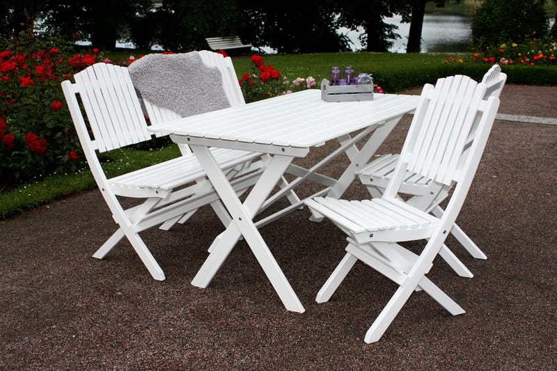 Delpino Klappstol Utomhus - Vit - Utemöbler - Utestolar & fåtöljer - Matstolar ute