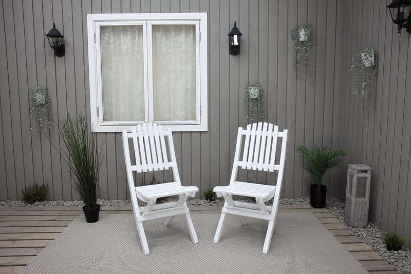 Delpino Klappstol Utomhus - Vit - Utemöbler - Utestolar & fåtöljer - Matstolar ute