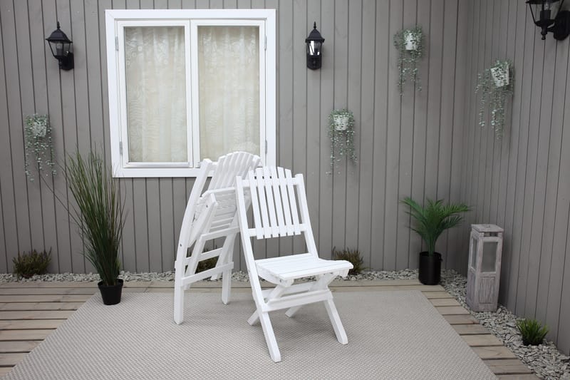 Delpino Klappstol Utomhus - Vit - Utemöbler - Utestolar & fåtöljer - Matstolar ute