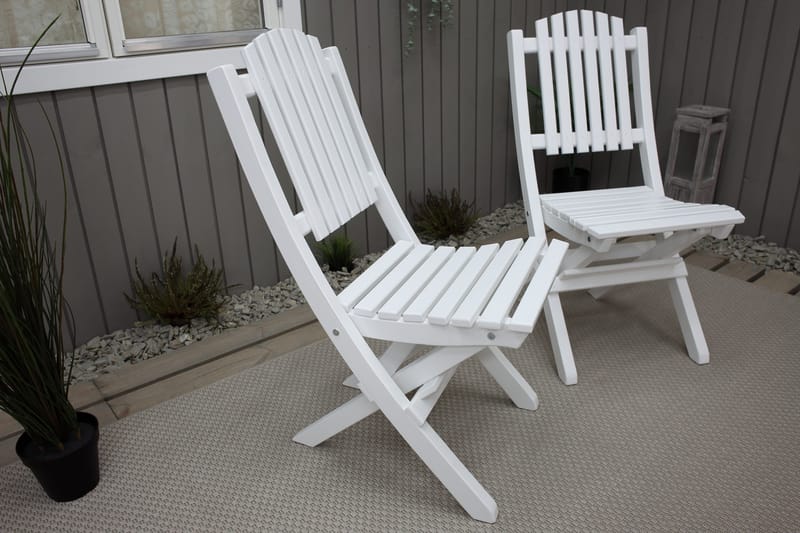 Delpino Klappstol Utomhus - Vit - Utemöbler - Utestolar & fåtöljer - Matstolar ute