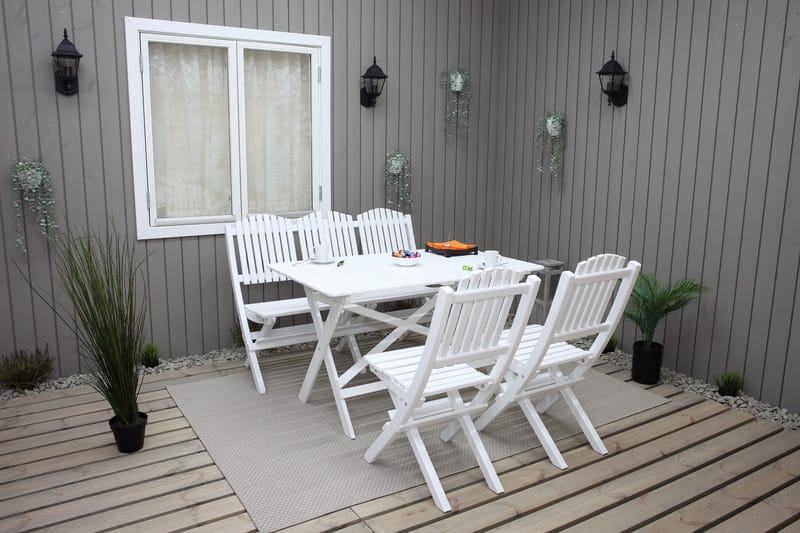 Delpino Klappstol Utomhus - Vit - Utemöbler - Utestolar & fåtöljer - Matstolar ute