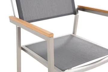 Grosseto Trädgårdsstol 6 St 58 cm - Grå - Utemöbler - Utestolar & fåtöljer - Matstolar ute