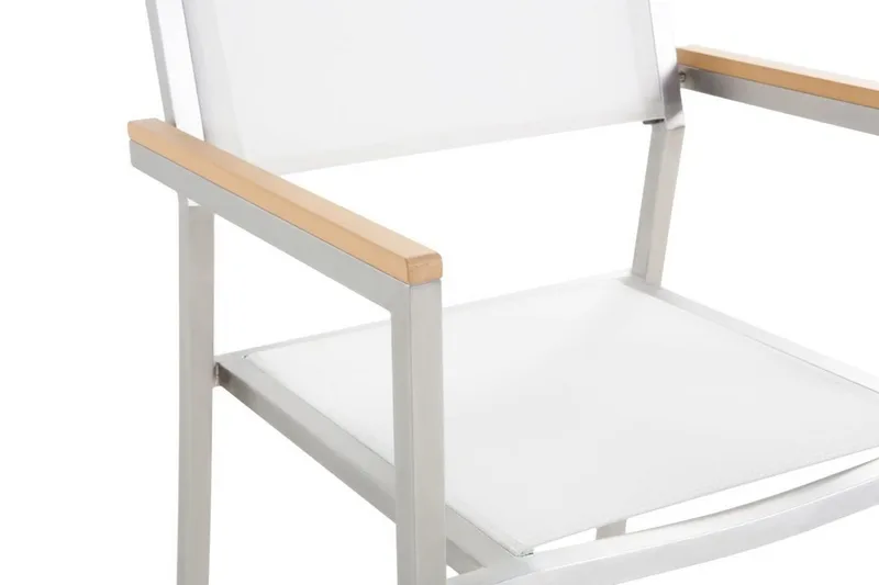 Grosseto Trädgårdsstol 6 St 58 cm - Vit - Utemöbler - Utestolar & fåtöljer - Matstolar ute