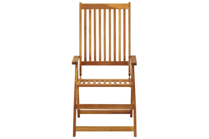 Hopfällbara Trädgårdsstolar med dynor 8 st akaciaträ - Brun - Utemöbler - Utestolar & fåtöljer - Matstolar ute