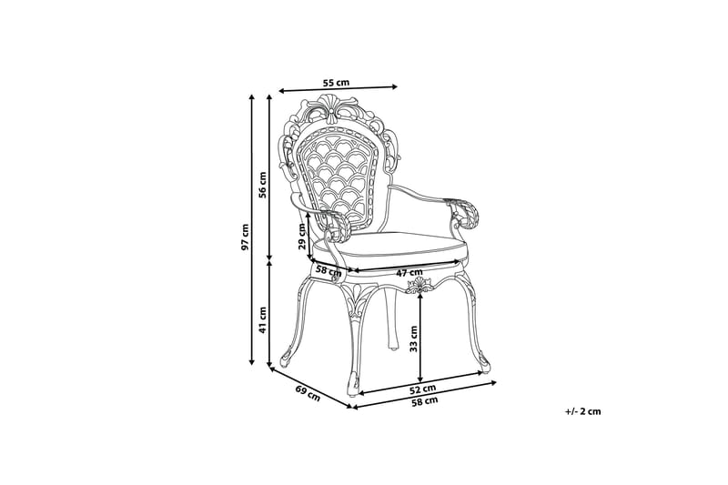 Lagunilla Trädgårdsstol 2-pack - Brun - Utemöbler - Utestolar & fåtöljer - Matstolar ute