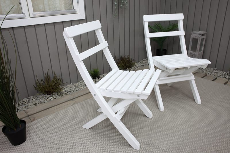 Larios Klappstol Utomhus - Vit - Utemöbler - Utestolar & fåtöljer - Matstolar ute