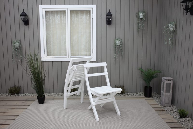 Larios Klappstol Utomhus - Vit - Utemöbler - Utestolar & fåtöljer - Matstolar ute