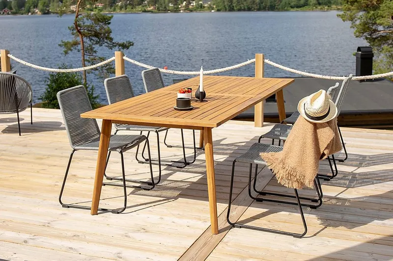 Lindos Matstol Utomhus - Grå - Utemöbler - Utestolar & fåtöljer - Matstolar ute