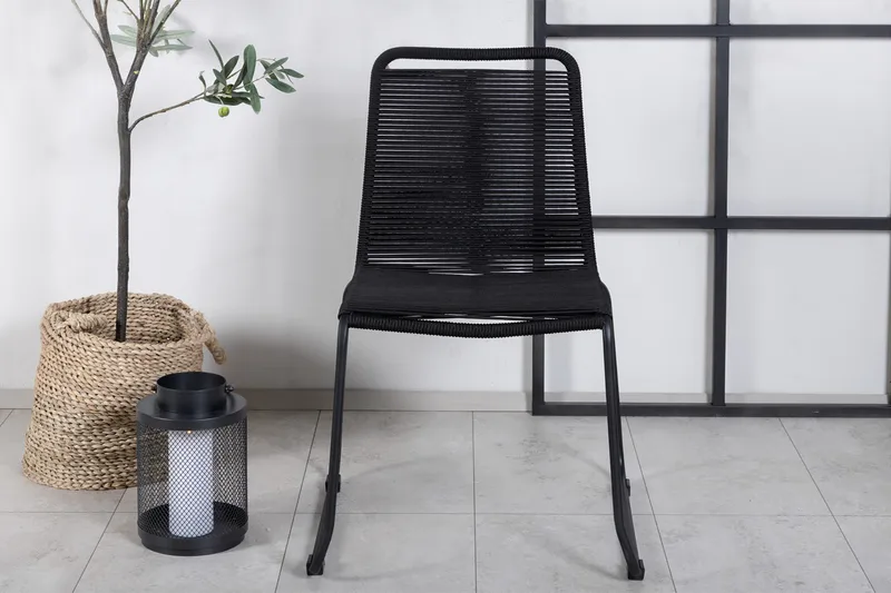 Lindos Stapelstol Utomhus Svart - Venture Home - Utemöbler - Utestolar & fåtöljer - Matstolar ute