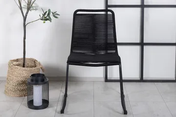 Lindos Stapelstol Utomhus Svart - Venture Home - Utemöbler - Utestolar & fåtöljer - Matstolar ute