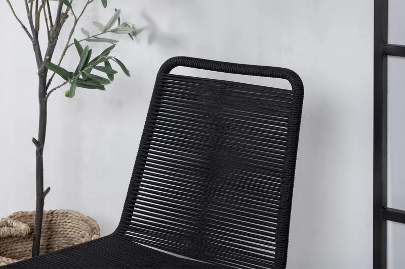 Lindos Stapelstol Utomhus Svart - Venture Home - Utemöbler - Utestolar & fåtöljer - Matstolar ute