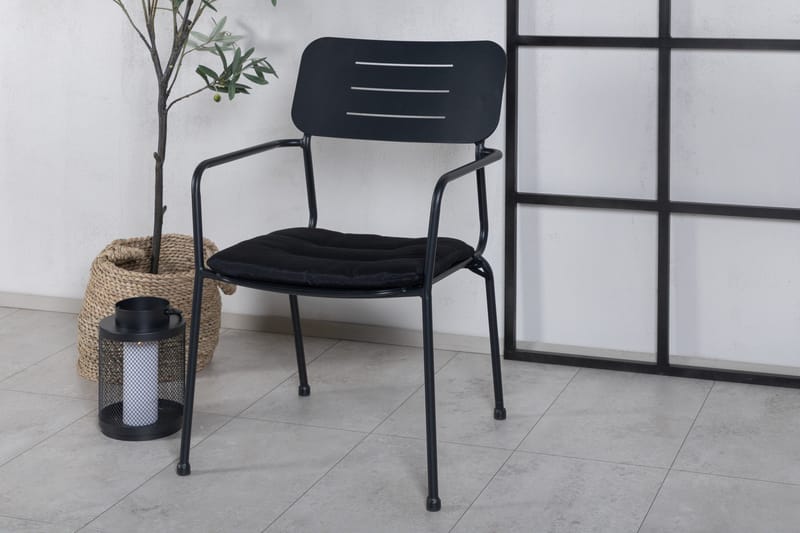 Nicke Karmstol Utomhus Svart - Venture Home - Utemöbler - Utestolar & fåtöljer - Matstolar ute