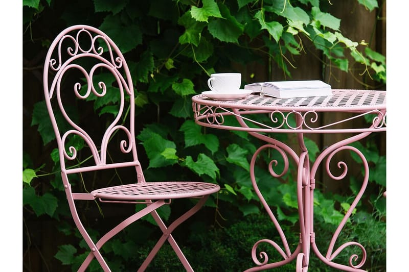 NORTH RUSTICO BalkongUtestol 2-pack Rosa - Utemöbler - Utestolar & fåtöljer - Matstolar ute