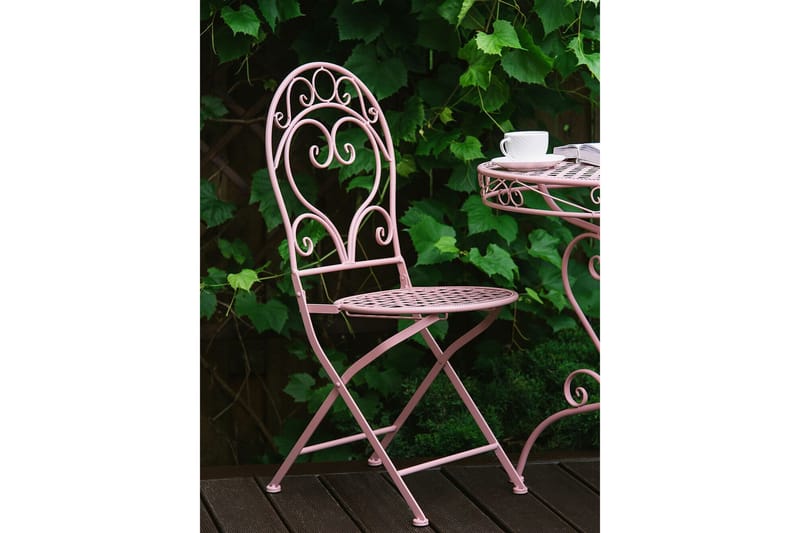 NORTH RUSTICO BalkongUtestol 2-pack Rosa - Utemöbler - Utestolar & fåtöljer - Matstolar ute