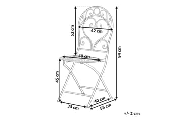 NORTH RUSTICO BalkongUtestol 2-pack Rosa - Utemöbler - Utestolar & fåtöljer - Matstolar ute