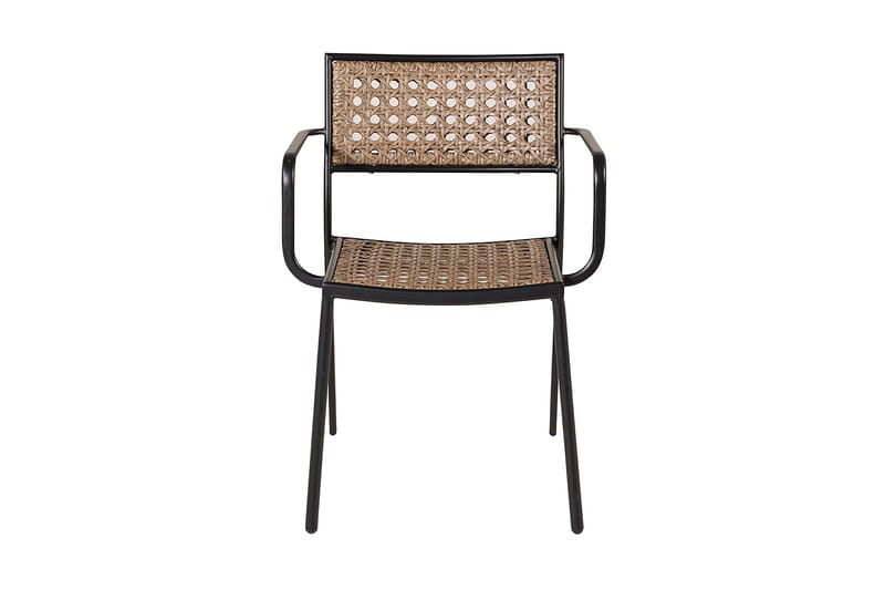 Paola Matstol Utomhus med Dyna Svart/Brun - Venture Home - Utemöbler - Utestolar & fåtöljer - Matstolar ute