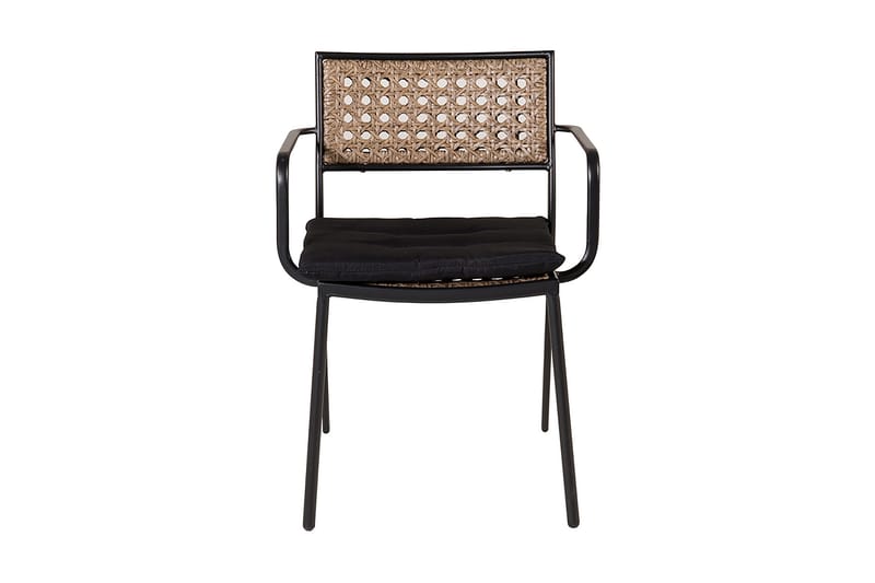 Paola Matstol Utomhus med Dyna Svart/Brun - Venture Home - Utemöbler - Utestolar & fåtöljer - Matstolar ute