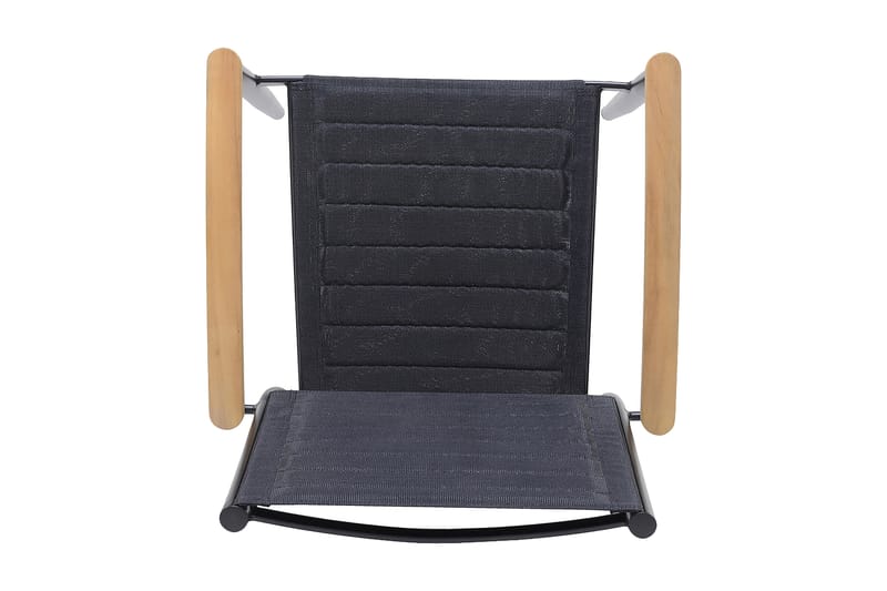 PORTALS Matstol Utomhus Svart/Teak - Utemöbler - Utestolar & fåtöljer - Matstolar ute