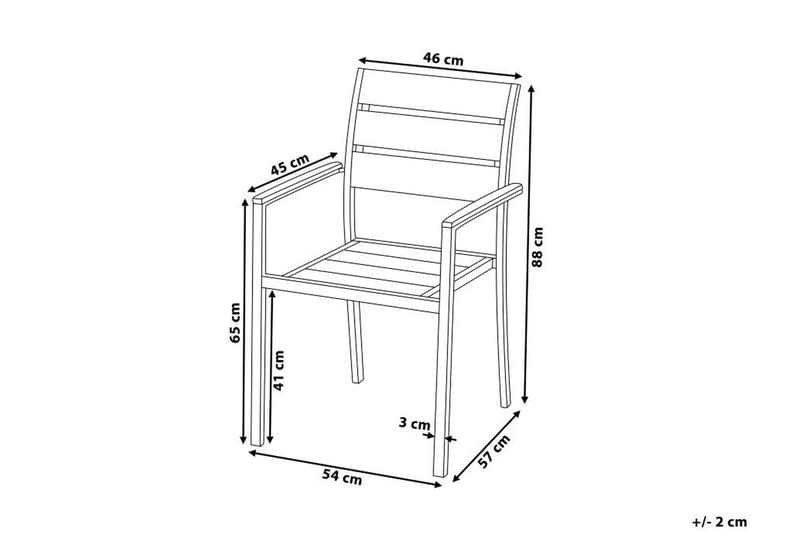 Purujosa Trädgårdsstol 6-pack - Vit - Utemöbler - Utestolar & fåtöljer - Matstolar ute