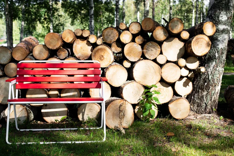 Retro 322 2-sits Bänk Utomhus Vit/Röd - Varax - Utemöbler - Utestolar & fåtöljer - Matstolar ute