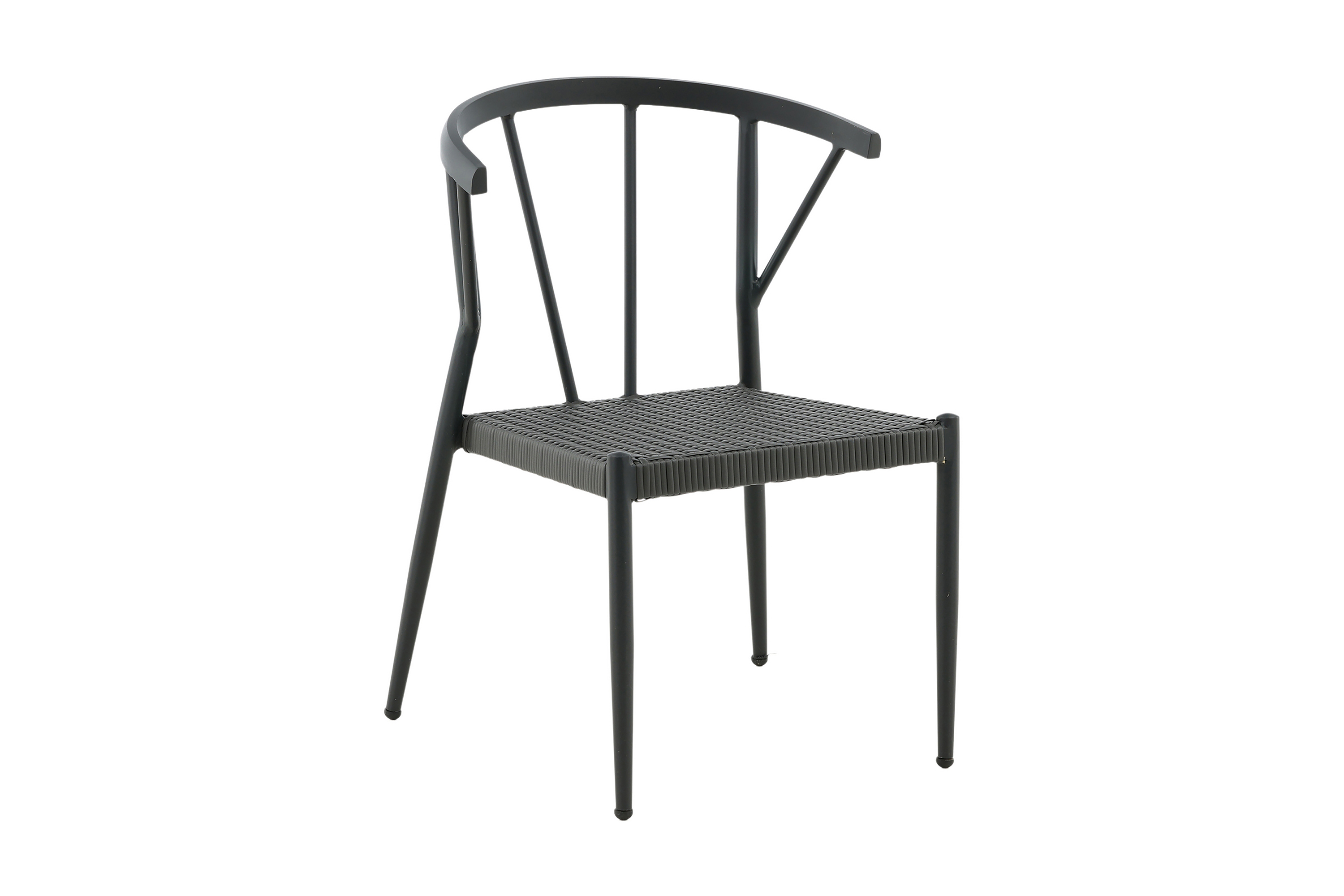 stina karmstol utomhus - svart