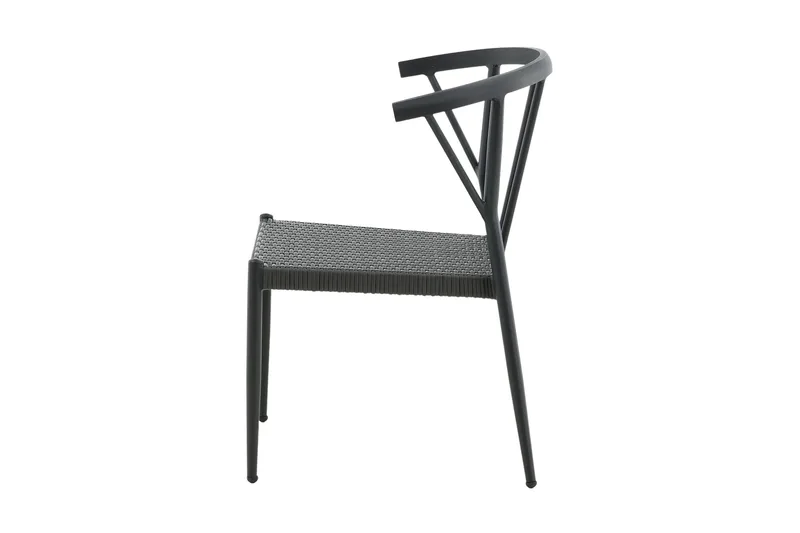 Stina Karmstol Utomhus - Svart - Utemöbler - Utestolar & fåtöljer - Matstolar ute