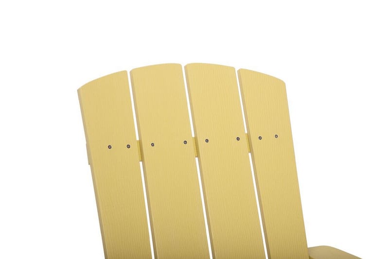 Trädgårdsstol med fotpall gul ADIRONDACK - Gul - Utemöbler - Utestolar & fåtöljer - Matstolar ute