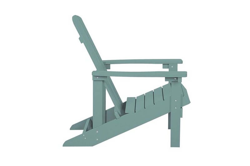 Trädgårdsstol med fotpall turkos ADIRONDACK - Blå - Utemöbler - Utestolar & fåtöljer - Solstol - Däckstol