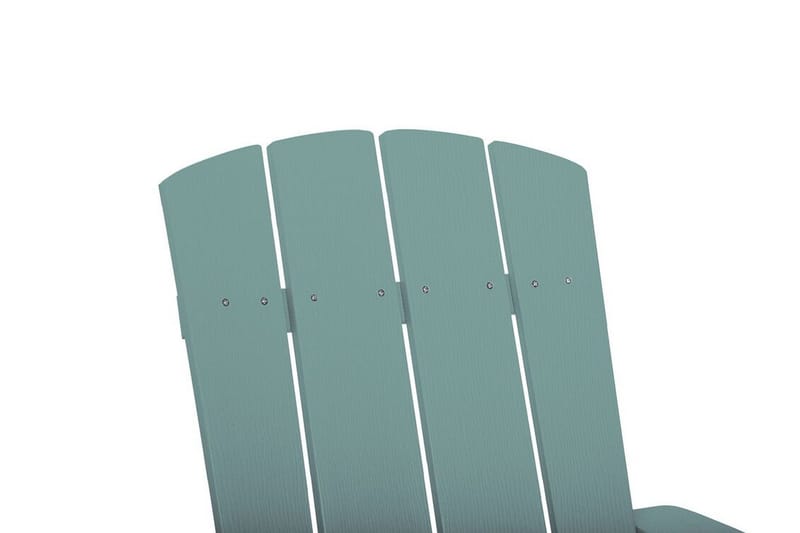 Trädgårdsstol med fotpall turkos ADIRONDACK - Blå - Utemöbler - Utestolar & fåtöljer - Solstol - Däckstol