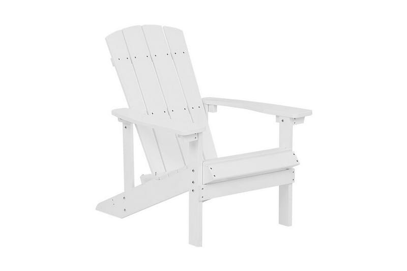 Trädgårdsstol med fotpall vit ADIRONDACK - Vit - Utemöbler - Utestolar & fåtöljer - Matstolar ute